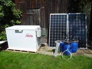components of solar milk cooling
